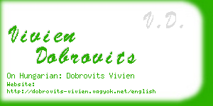 vivien dobrovits business card